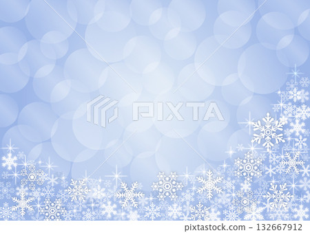 Snow crystal background material Snow crystal background material 132667912