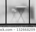 blurred black and white transparent plastic glass 132668209
