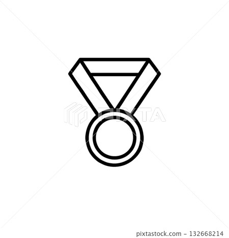 獎章圖標，獎項，材質，無背景，文件創建，黑白，圖形 132668214