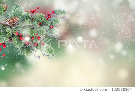 red and white christmas red and white christmas 132668504