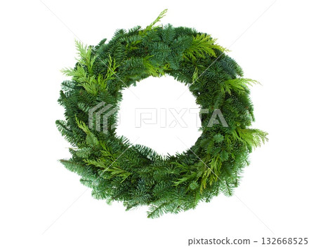 Christmas wreath isolated on transparent background Christmas wreath isolated on transparent background 132668525