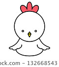 Zodiac illustration (bird) 132668543