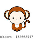 Zodiac illustration (Monkey) 132668547