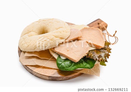 雞肉貝果三明治 132669211