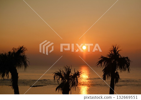 Sunny Sunset Beach (Yonama, Tokunoshima, World Natural Heritage Site) 132669551