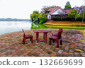 table by the lake 132669699