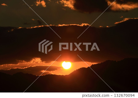 Sunset seen from Oshiba Island 132670094