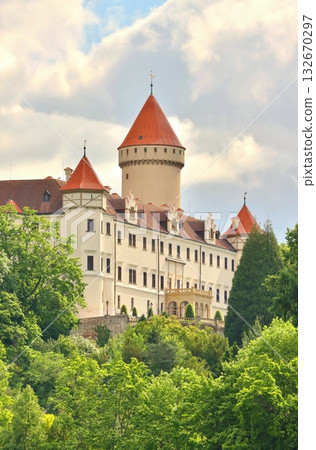 The famous Konopiste Castle in the Czech Republic 132670297