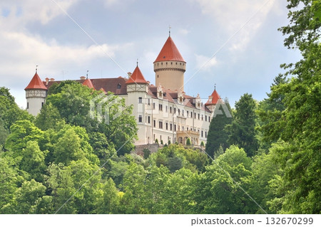The famous Konopiste Castle in the Czech Republic 132670299