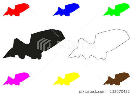Tetouan city (Kingdom of Morocco) map vector illustration, scribble sketch Tetouan map Tetouan city (Kingdom of Morocco) map vector illustration, scribble sketch Tetouan map 132670422
