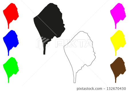 Dawei city (Republic of the Union of Myanmar, Burma) map vector illustration, scribble sketch Tavoy map Dawei city (Republic of the Union of Myanmar, Burma) map vector illustration, scribble sketch Tavoy map 132670430