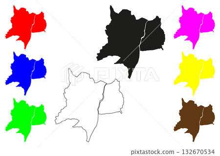 Butwal city (Federal Democratic Republic of Nepal) map vector illustration, scribble sketch Butwal Sub-Metropolitan City map Butwal city (Federal Democratic Republic of Nepal) map vector illustration, scribble sketch Butwal Sub-Metropolitan City map 132670534