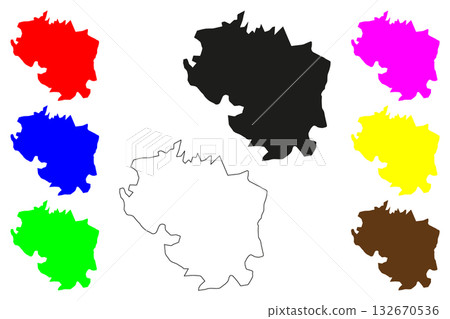 Dhangadhi city (Federal Democratic Republic of Nepal) map vector illustration, scribble sketch Dhangadhi map Dhangadhi city (Federal Democratic Republic of Nepal) map vector illustration, scribble sketch Dhangadhi map 132670536