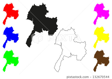 Lower Hutt city (New Zealand, North Island) map vector illustration, scribble sketch Te Awa Kairangi ki Tai map Lower Hutt city (New Zealand, North Island) map vector illustration, scribble sketch Te Awa Kairangi ki Tai map 132670544