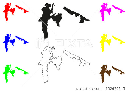Tauranga city (New Zealand, North Island) map vector illustration, scribble sketch Tauranga map Tauranga city (New Zealand, North Island) map vector illustration, scribble sketch Tauranga map 132670545
