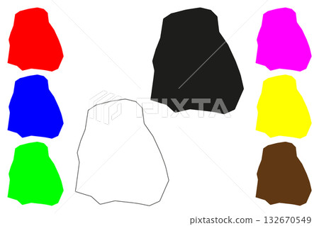 Tahoua city (Republic of the Niger) map vector illustration, scribble sketch Tahoua map 132670549