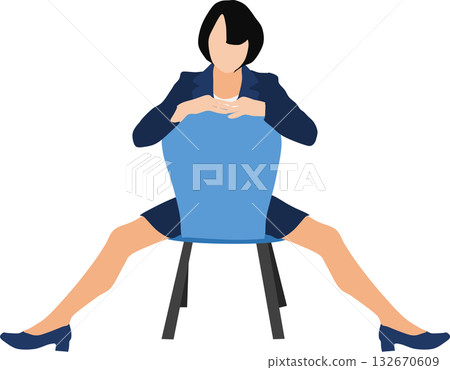 Illustration of a business woman Illustration of a business woman 132670609