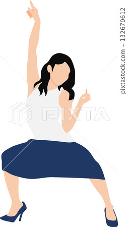女商人的例證 132670612
