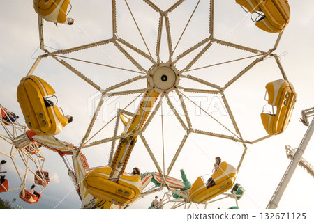 Amusement park rides, thrilling attractions, Toshimaen Troika 132671125