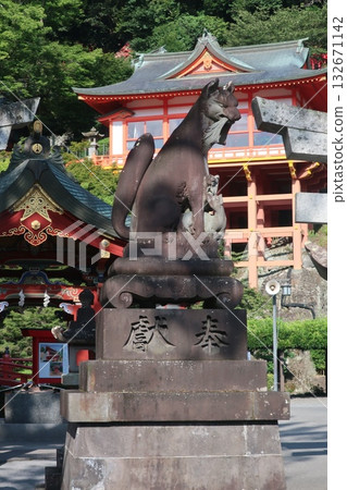 The guardian dog of Yutoku Inari Shrine The guardian dog of Yutoku Inari Shrine 132671142