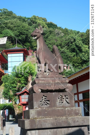 The guardian dog of Yutoku Inari Shrine The guardian dog of Yutoku Inari Shrine 132671143