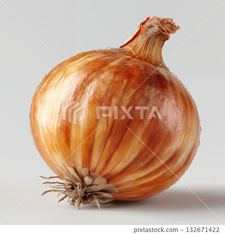 Shiny fresh onion (simple and beautiful food image) 132671422