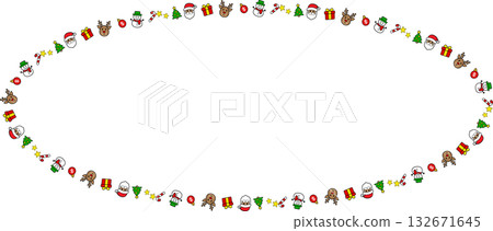The  Christmas Bell Boarder Line for Holiday or celebration concept. 132671645