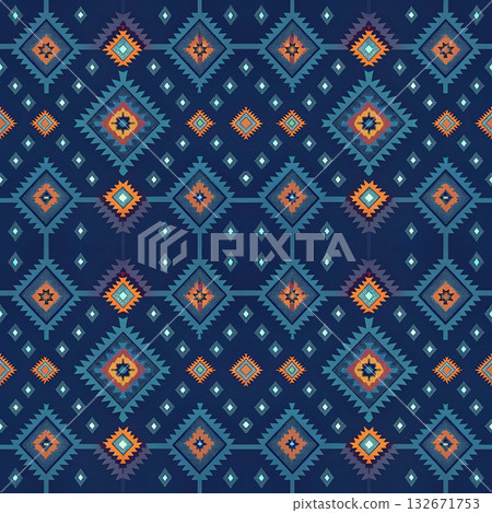 seamless vector pattern in the style of art deco, vintage, retro, vintage, wallpaper, design, textile, wrapping paper, packaging, background 132671753