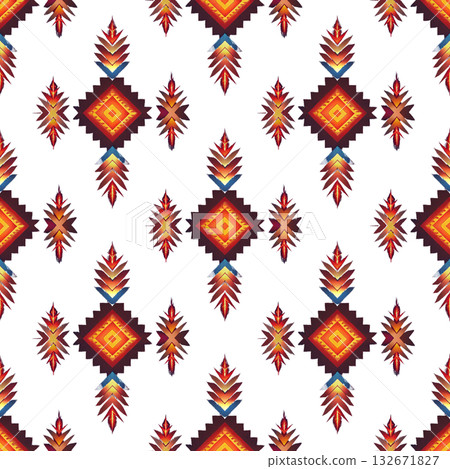 seamless vector pattern in the style of art deco, vintage, retro, vintage, wallpaper, design, textile, wrapping paper, packaging, background 132671827
