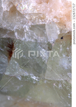 Close up of crystal shards healing quartz geological natural healing stone Close up of crystal shards healing quartz geological natural healing stone 132672717