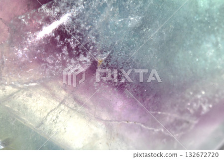 Close up of crystal shards healing quartz geological natural healing stone 132672720