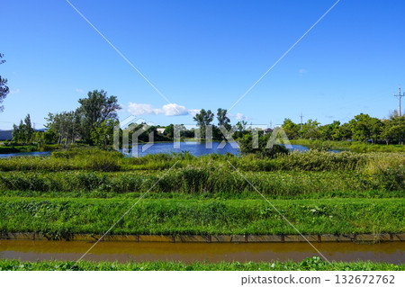 北村中央公園附近的赤川排水溝 北村中央公園附近的赤川排水溝 132672762
