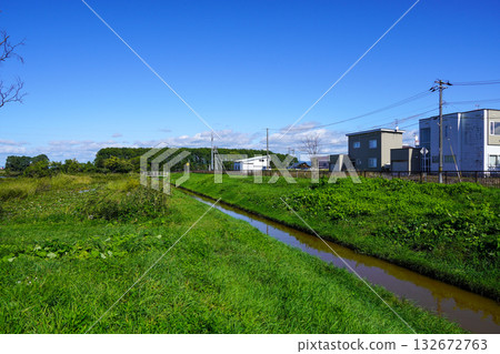 北村中央公園附近的赤川排水溝 北村中央公園附近的赤川排水溝 132672763