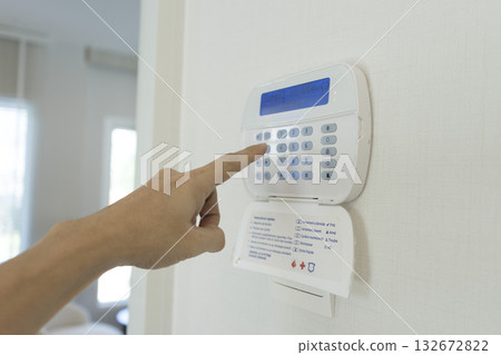 Security alarm keypad of a home 132672822