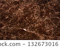 Emperador Dark Marble background, new texture in brown tone for design. Slab photo. 132673016
