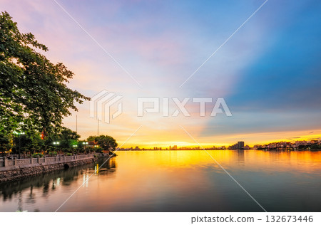 Tran Quoc Pagoda at Sunset, Hanoi, Vietnam Tran Quoc Pagoda at Sunset, Hanoi, Vietnam 132673446