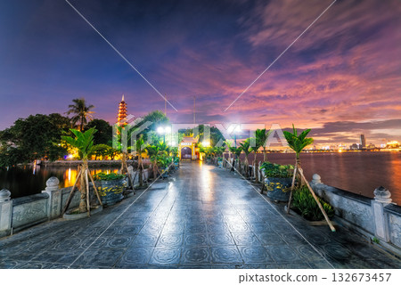 Tran Quoc Pagoda at Sunset, Hanoi, Vietnam Tran Quoc Pagoda at Sunset, Hanoi, Vietnam 132673457
