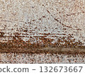 Abstract Texture of Rusted Metal or Corroded Surface with Rough Detail and Vintage Tones 132673667