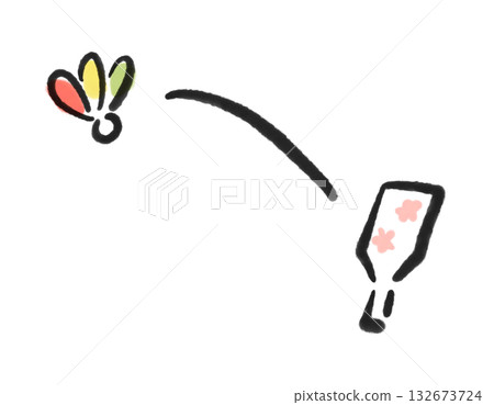 一幅簡單的水墨畫,描繪了一隻戰鴿,這是一場新年遊戲。 一幅簡單的水墨畫,描繪了一隻戰鴿,這是一場新年遊戲。 132673724