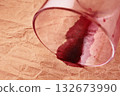 Glass with red wine 132673990
