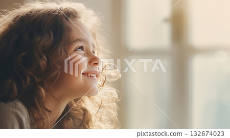 World Mental Health day. Concept of self care, happiness, harmony, creative mind. Copy space 132674023