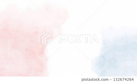 粉紅色和藍色水彩背景素材 粉紅色和藍色水彩背景素材 132674264
