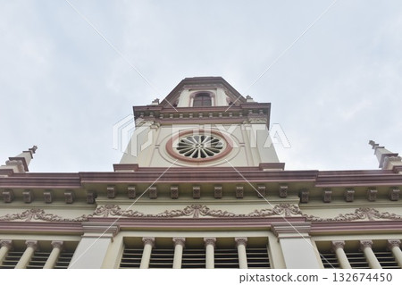 Santa Cruz church ancient community of Portuguese Christian travel location in Thailand  132674450