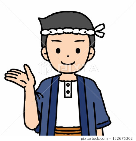 一位男木匠正在帶我們參觀。 一位男木匠正在帶我們參觀。 132675302