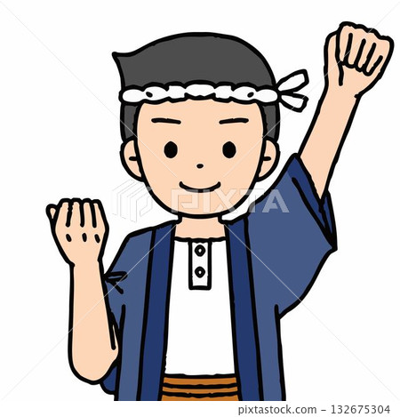 一名男木匠正在揮拳 一名男木匠正在揮拳 132675304