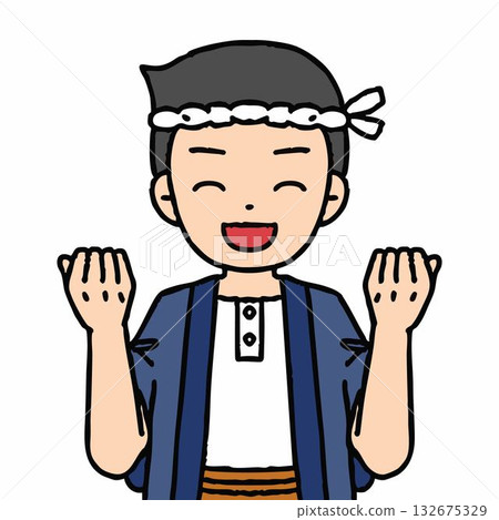 一名男木匠正在揮拳 一名男木匠正在揮拳 132675329