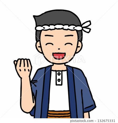 A male carpenter is doing a fist pump 132675331