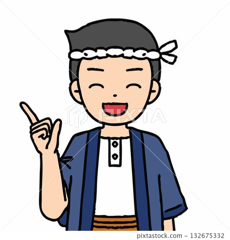 A male carpenter is pointing 132675332