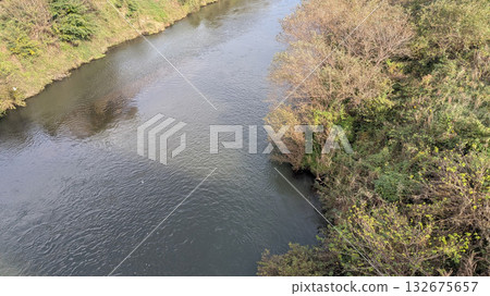 Landscape with river flow 132675657