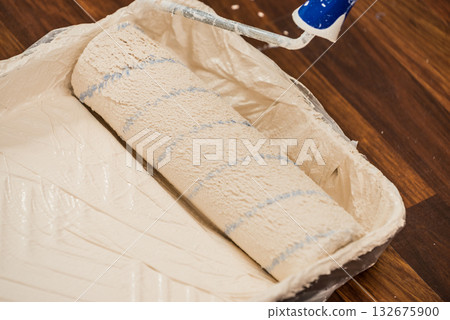 White paint with essentials equipment White paint with essentials equipment 132675900